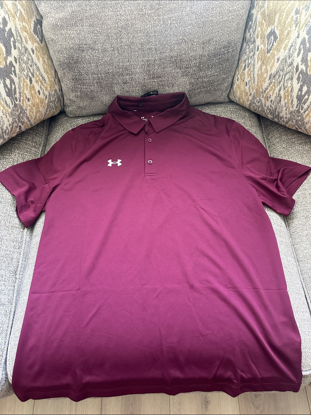 Under Armour Men’s Maroon Performance Polo Shirt